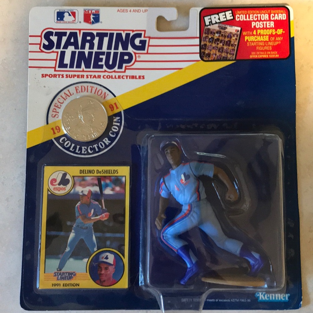 1991 Delino DeShields Expos Starting Lineup